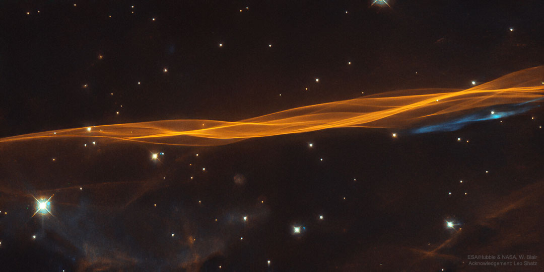 Die Supernovaexplosion, die den Supernovaüberrest Cygnusbogen oder Schleiernebel im Sternbild Schwan erzeugte, war in der Jungsteinzeit mit bloßem Auge sichtbar.